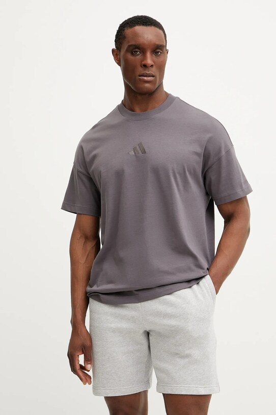 adidas tricou din bumbac ALL SZN uni maro JI6402