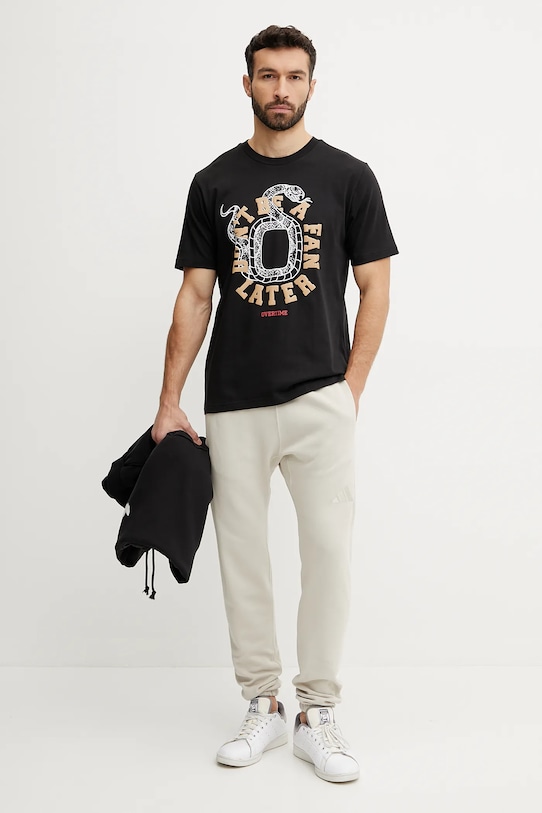 adidas pamut póló JM0291 fekete SS25