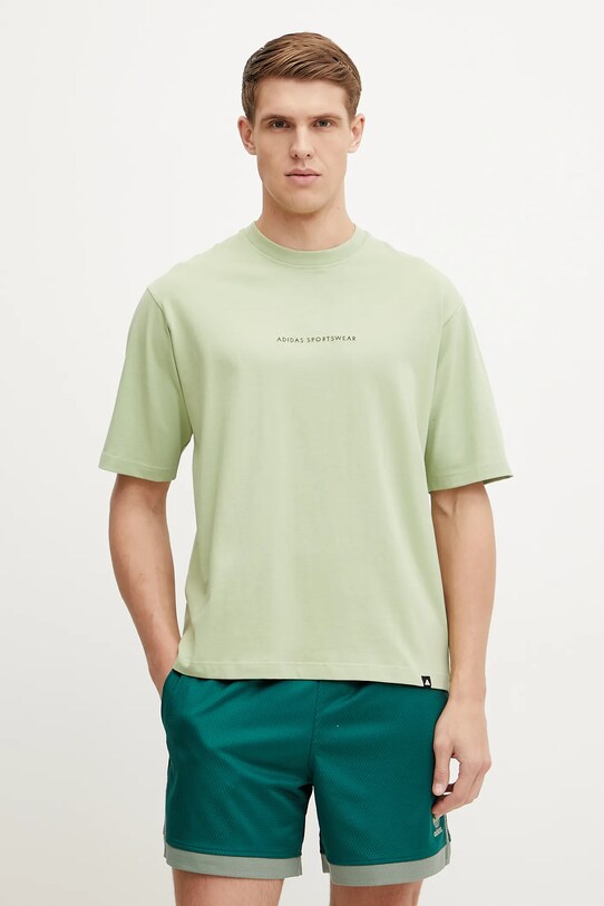 Abbigliamento adidas t-shirt in cotone 0 JJ3970 verde