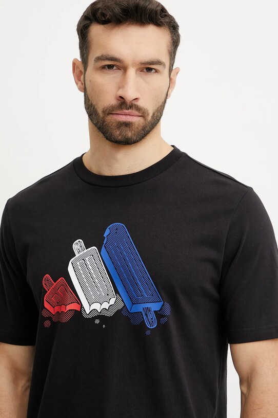 adidas tricou din bumbac negru JI6742
