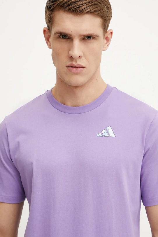 adidas tricou din bumbac violet JI6757