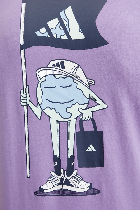 adidas tricou din bumbac JI6757 violet