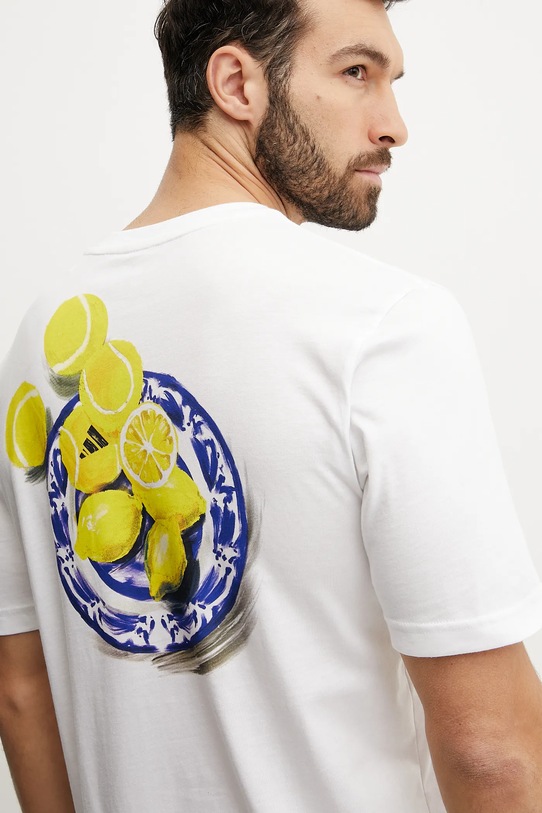 adidas tricou din bumbac 0 alb JN7366