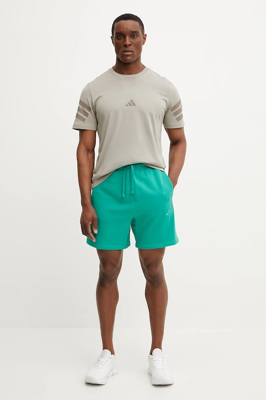 Bavlnené tričko adidas Future Icons JI8783 zelená SS25