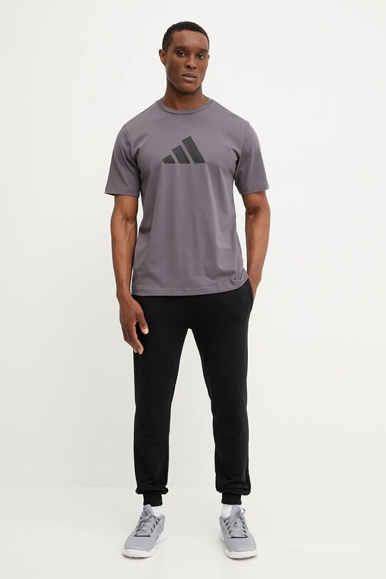 adidas tricou din bumbac Future Icons JD4921 gri SS25