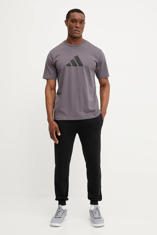 Bavlnené tričko adidas Future Icons JD4921 sivá SS25
