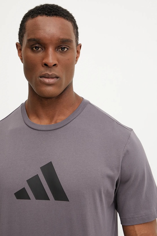 adidas tricou din bumbac Future Icons gri JD4921