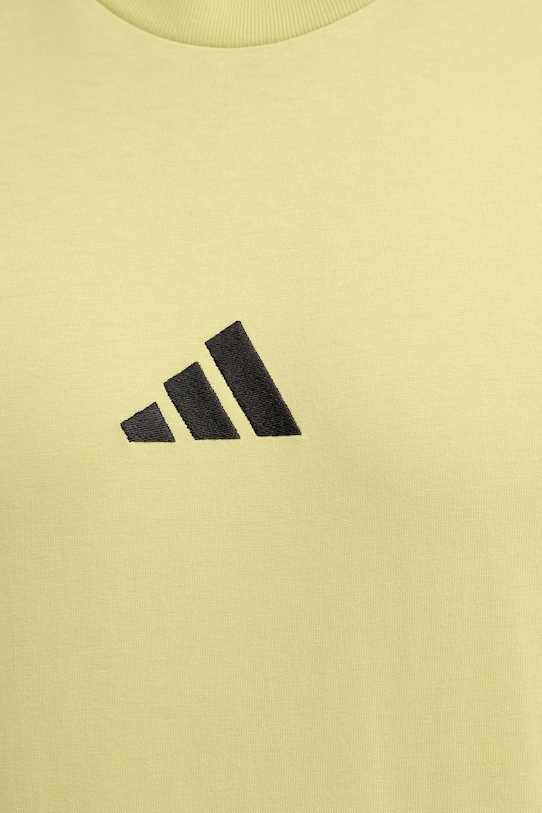 Хлопковая футболка adidas Essential JD1777 жёлтый