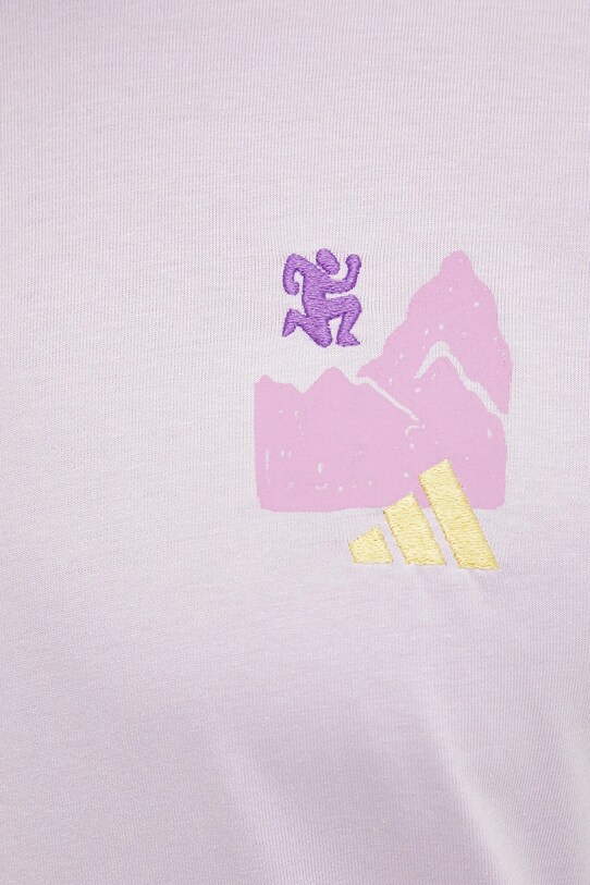 adidas tricou din bumbac IK3065 violet