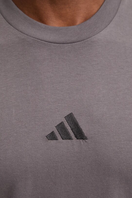 Bavlnené tričko adidas Essentials JE6390 modrá