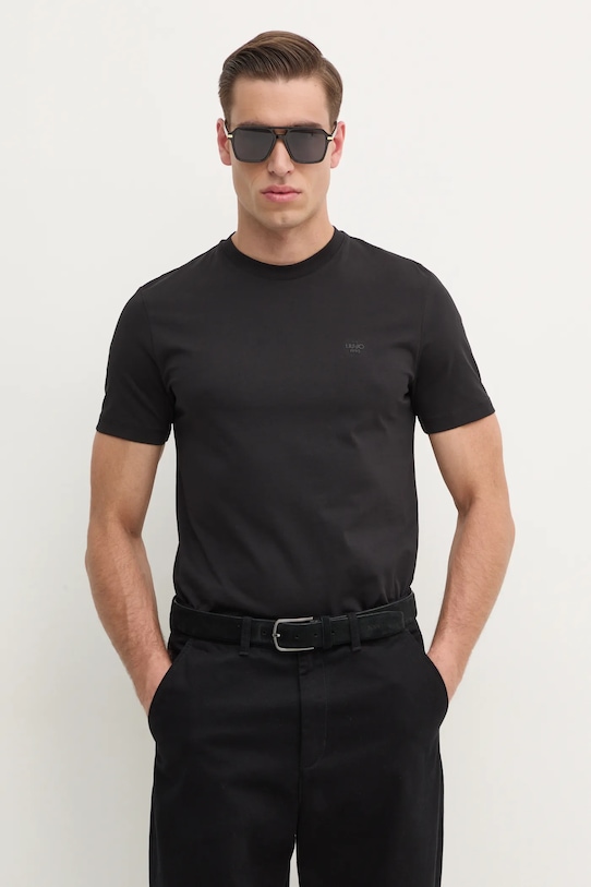 Liu Jo t-shirt bawełna czarny QA5145.J4819