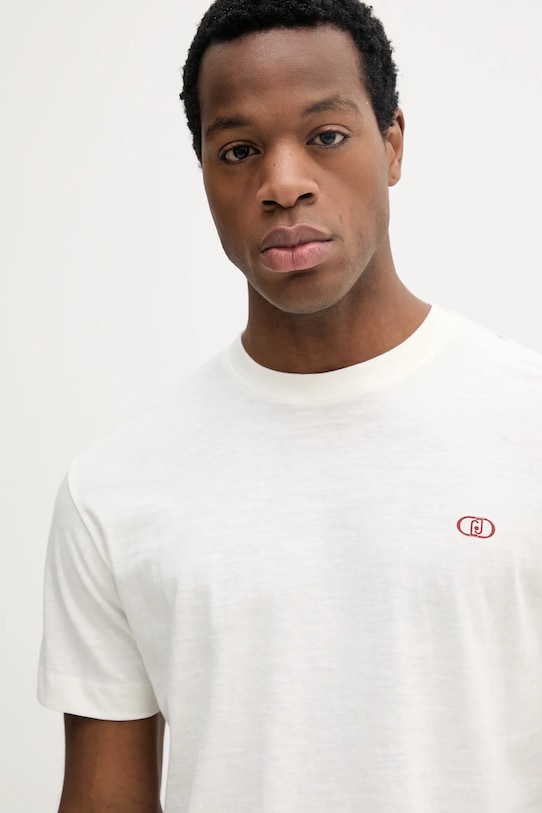 Liu Jo tricou din bumbac bej QA5168.J7734