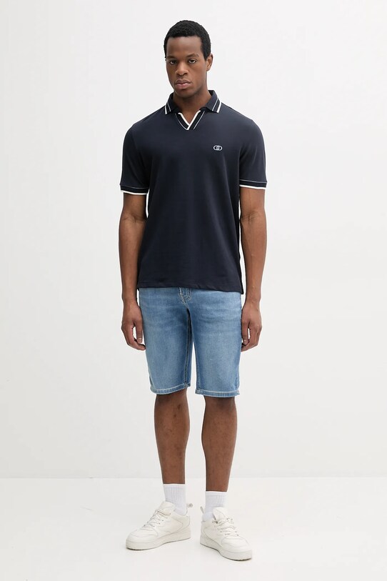 Liu Jo tricou polo QA5179.J0299 bleumarin SS25