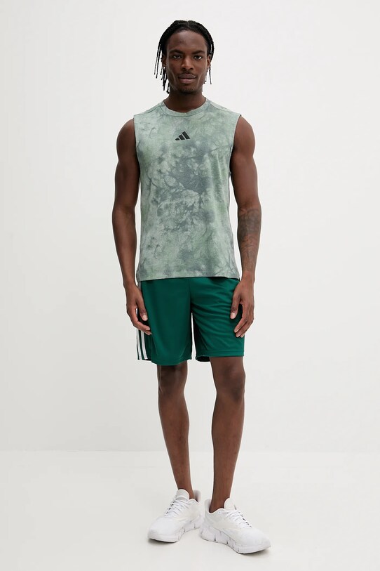 adidas Performance t-shirt treningowy Power JP4136 zielony SS25