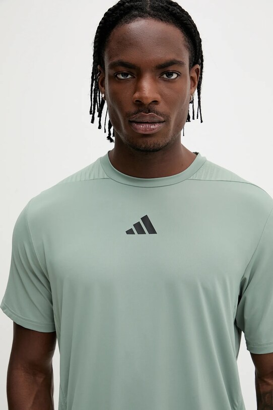 adidas Performance tricou de antrenament Designed for Training verde JI8187