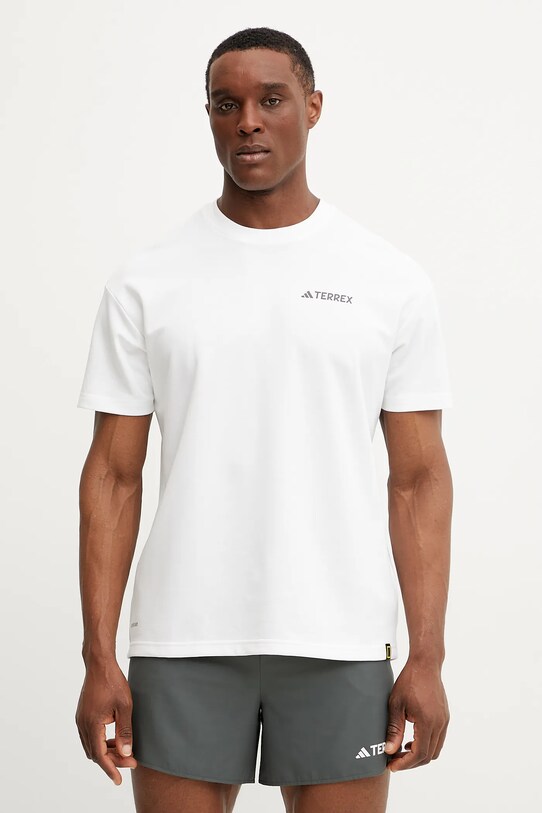 Îmbrăcăminte adidas TERREX tricou sport x National Geographic JD5956 alb