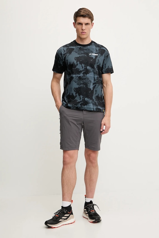 adidas TERREX t-shirt sportowy x National Geographic JD5959 czarny SS25