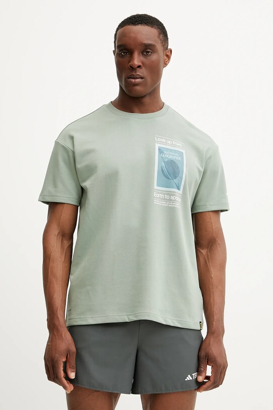 adidas TERREX t-shirt sportowy x National Geographic regular zielony JD5963
