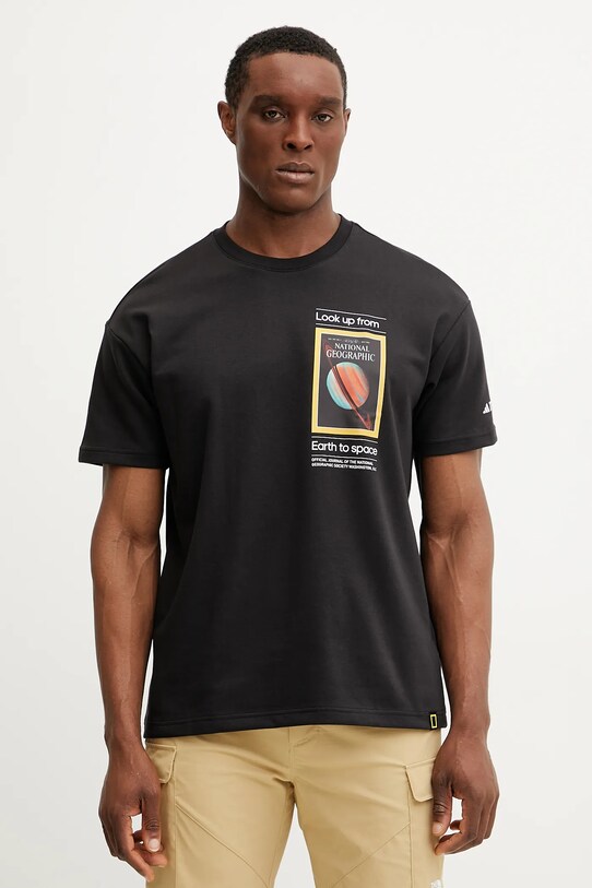 adidas TERREX tricou sport x National Geographic print negru JD5964