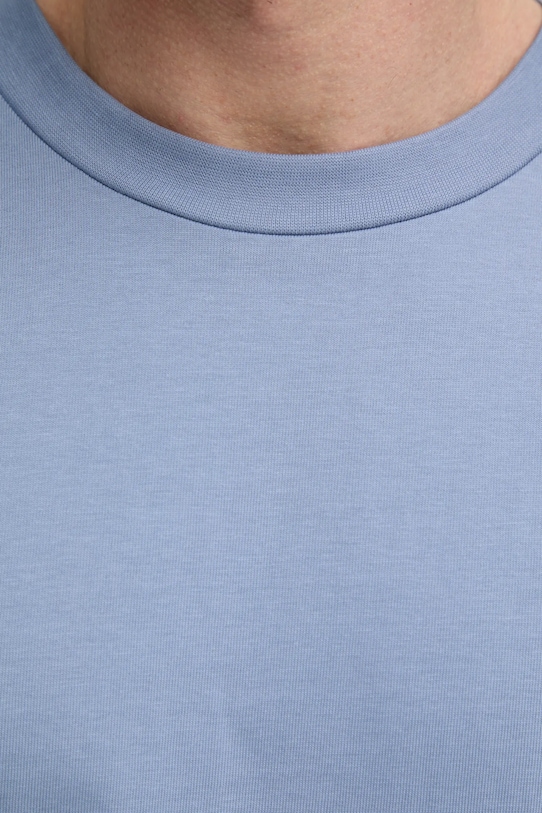 Хлопковая футболка Lindbergh 30.400120.PASTEL.GREY голубой