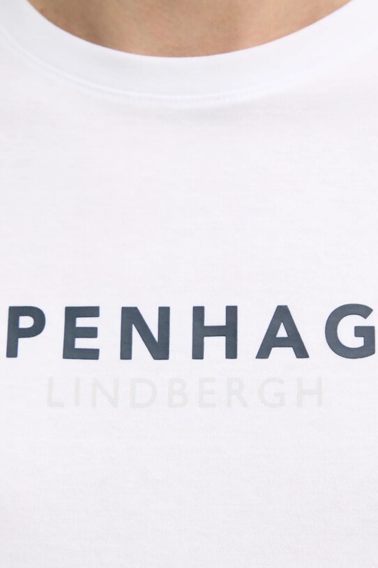 Lindbergh tricou din bumbac 30.400200.WHITE.424 alb