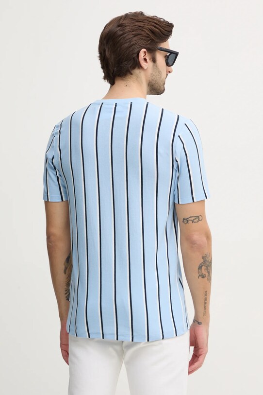Îmbrăcăminte Lindbergh tricou din bumbac 30.400259.SKY.BLUE albastru
