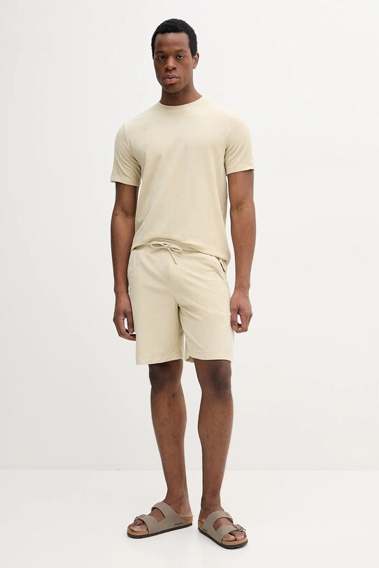 Lindbergh t-shirt 30.400260.STONE bézs SS25