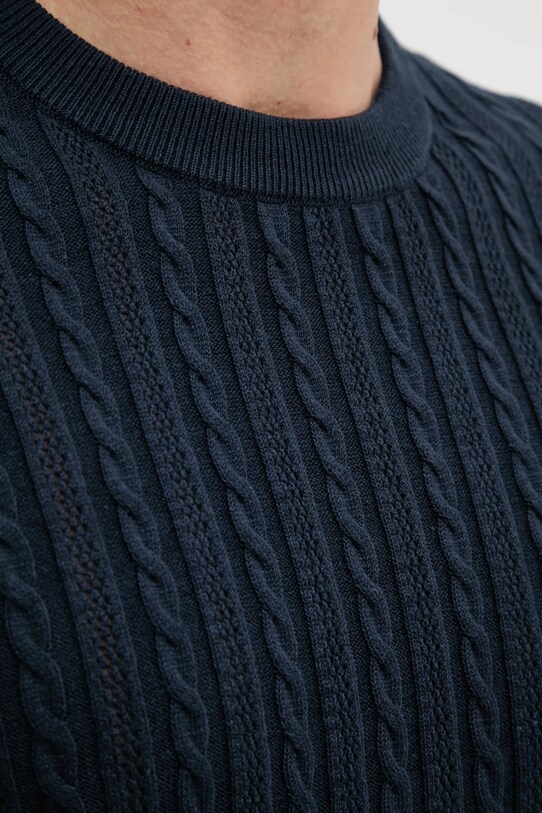 Bavlněné tričko Lindbergh 30.804115.NAVY námořnická modř