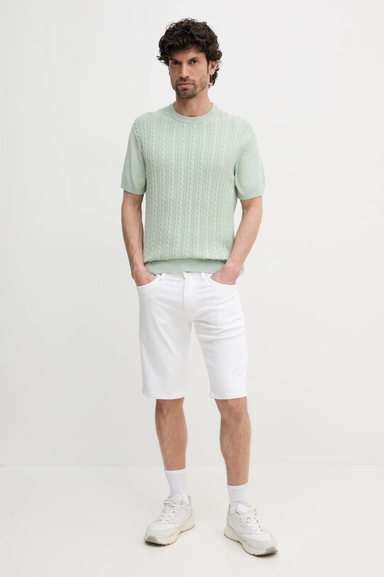 Lindbergh pulover de bumbac 30.804115.PASTEL.GREEN verde SS25