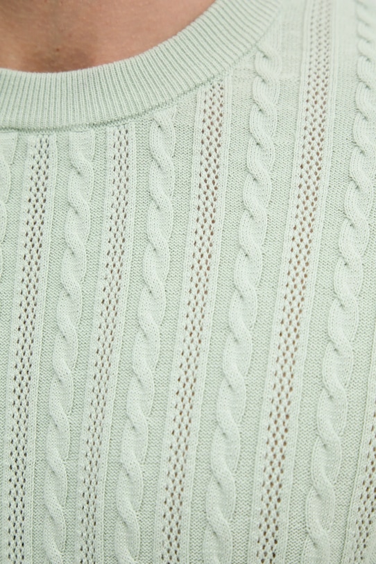 Bombažen pulover Lindbergh 30.804115.PASTEL.GREEN zelena