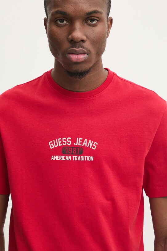 Бавовняна футболка Guess Jeans бавовна червоний M5RI77.K8FQ4