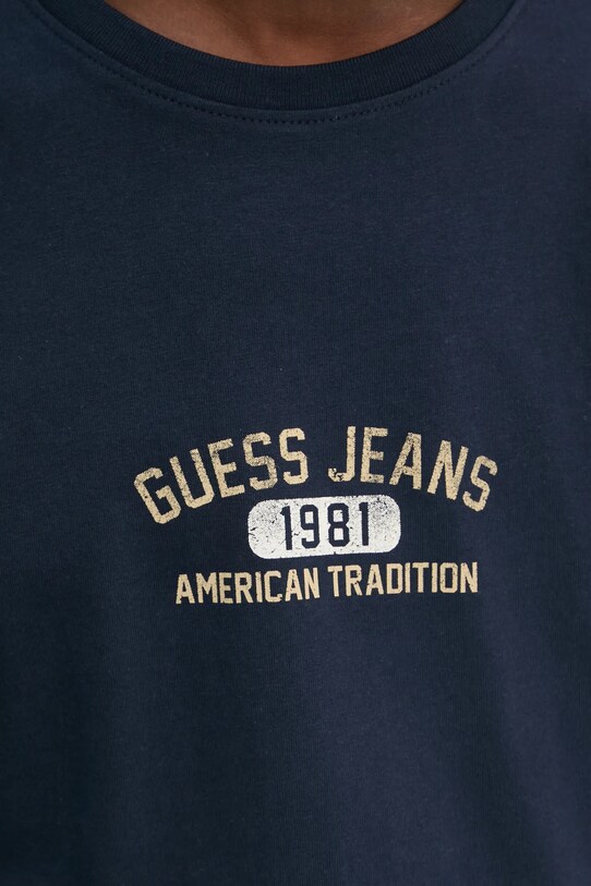 Bavlnené tričko Guess Jeans M5RI77.K8FQ4 tmavomodrá