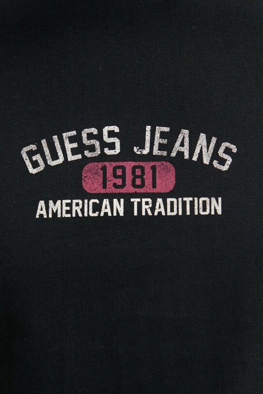 Хлопковая футболка Guess Jeans M5RI77.K8FQ4 чёрный