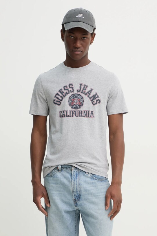 Guess Jeans tricou din bumbac print gri M5RI80.K8HM0