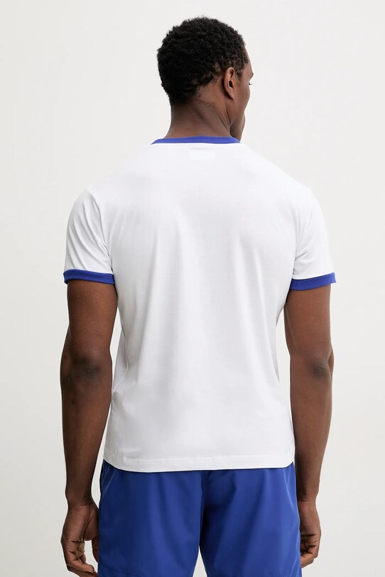Vilebrequin t-shirt bawełniany PORTISOL PTSC9031 biały SS25