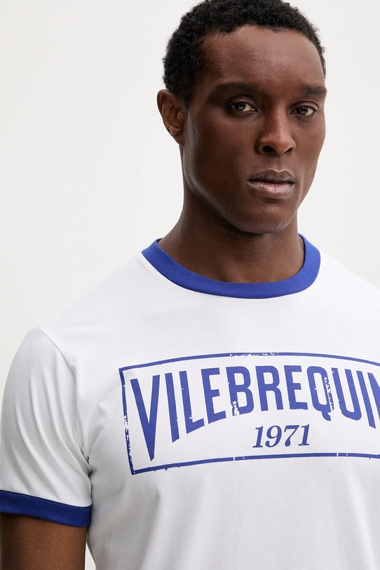 Îmbrăcăminte Vilebrequin tricou din bumbac PORTISOL PTSC9031 alb