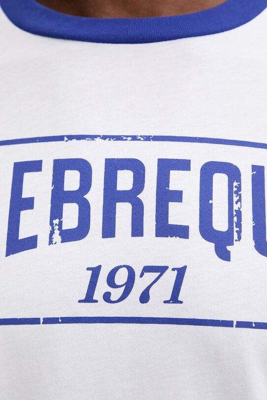 Vilebrequin t-shirt bawełniany PORTISOL biały PTSC9031