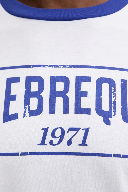 Vilebrequin tricou din bumbac PORTISOL alb PTSC9031