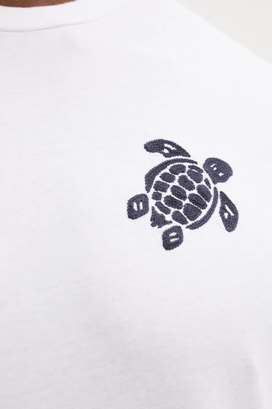 Vilebrequin tricou din bumbac PORTISOL alb PTSCM919