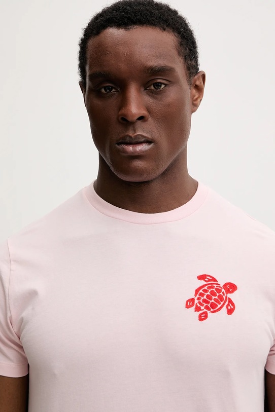 Дрехи Памучна тениска Vilebrequin PORTISOL PTSCM919 розов