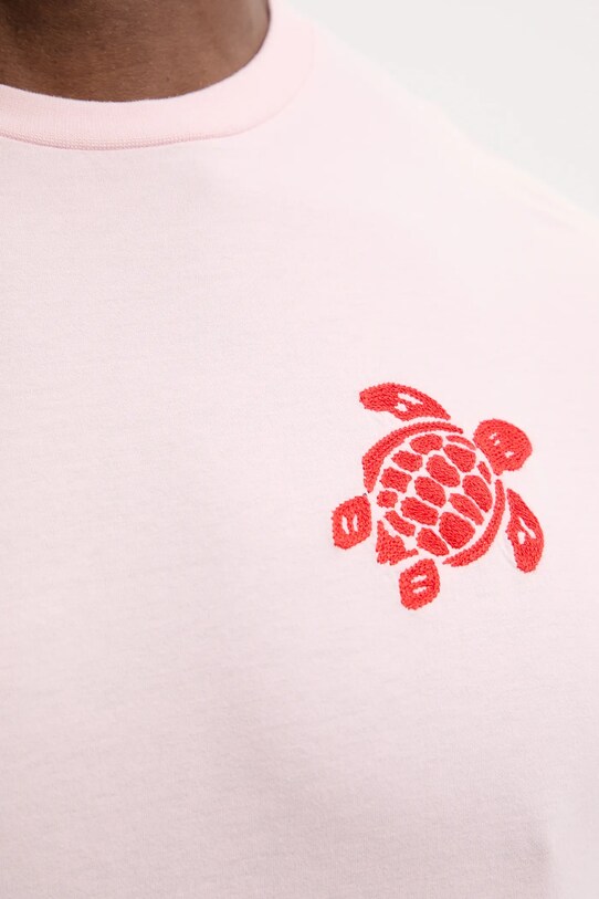 Vilebrequin t-shirt bawełniany PORTISOL różowy PTSCM919