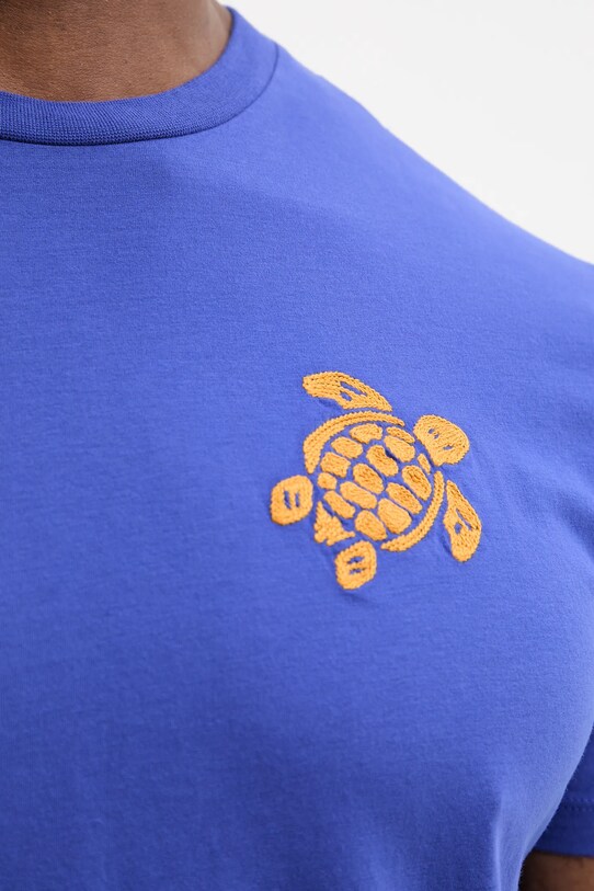 Vilebrequin t-shirt bawełniany PORTISOL fioletowy PTSCM919