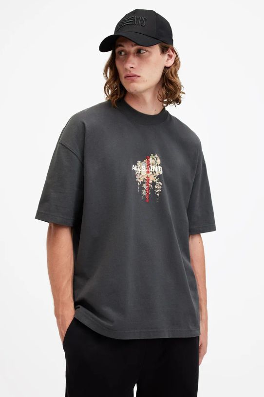 AllSaints t-shirt bawełniany ETERNAL M062PB czarny