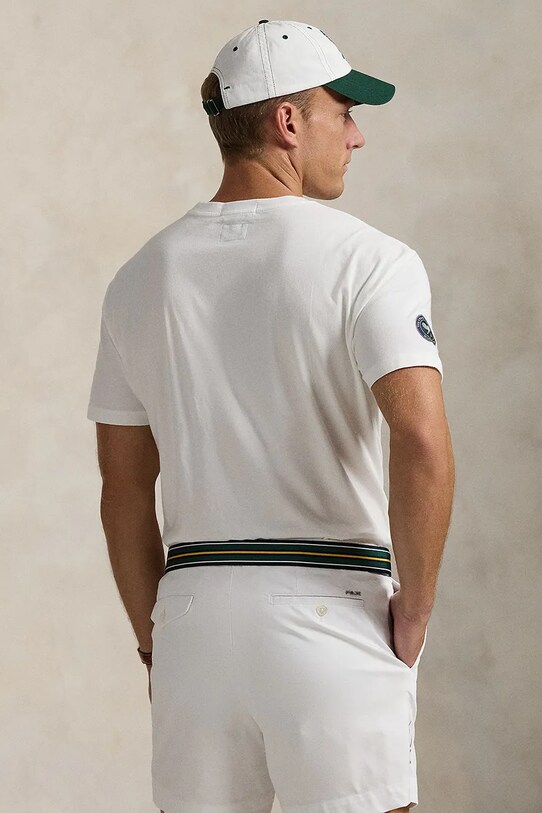 Bavlněné tričko Polo Ralph Lauren 710970519 bílá SS25