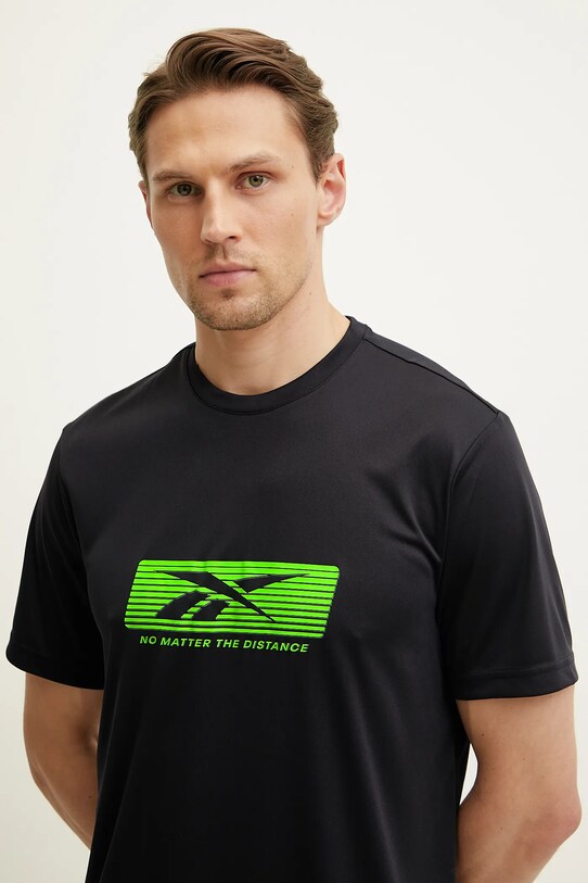 Μπλουζάκι προπόνησης Reebok No Matter the Distance μαύρο 100214917