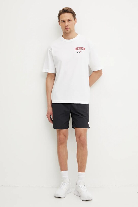 Bavlněné tričko Reebok Classic 100218838 bílá SS25