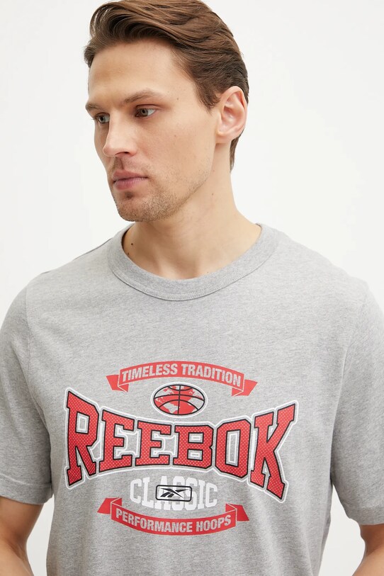 Reebok Classic t-shirt bawełniany szary 100218840