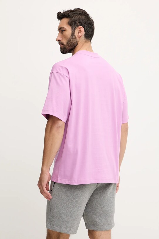 Odzież Hummel t-shirt bawełniany 227549 fioletowy