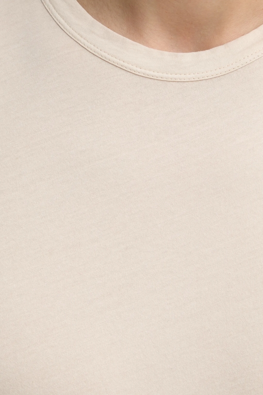 Хлопковая футболка American Vintage MDEV02AE25 бежевый