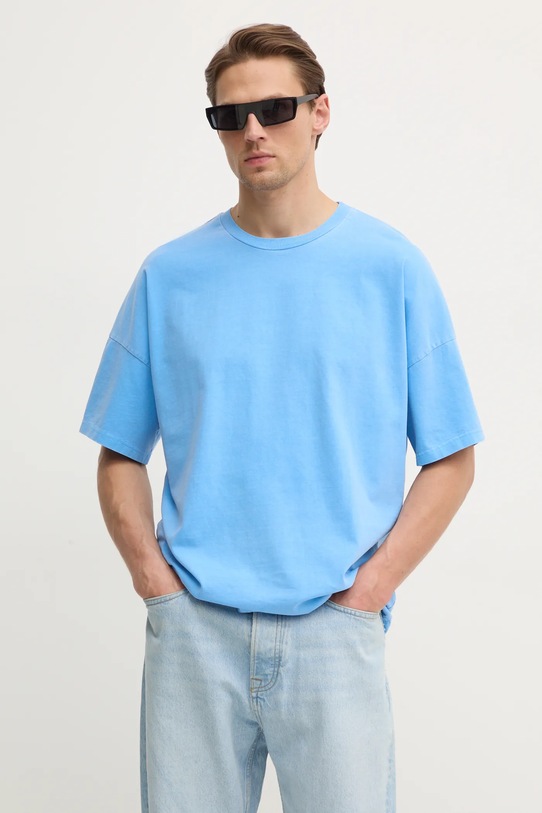American Vintage t-shirt bawełniany bawełna niebieski MFIZ02AE25